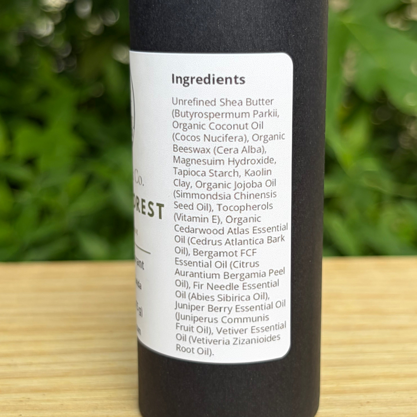 Coastal Forest Natural Deodorant