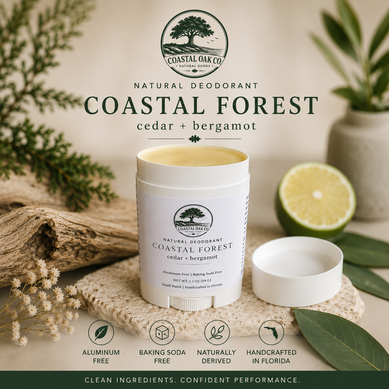 Coastal Forest Natural Deodorant